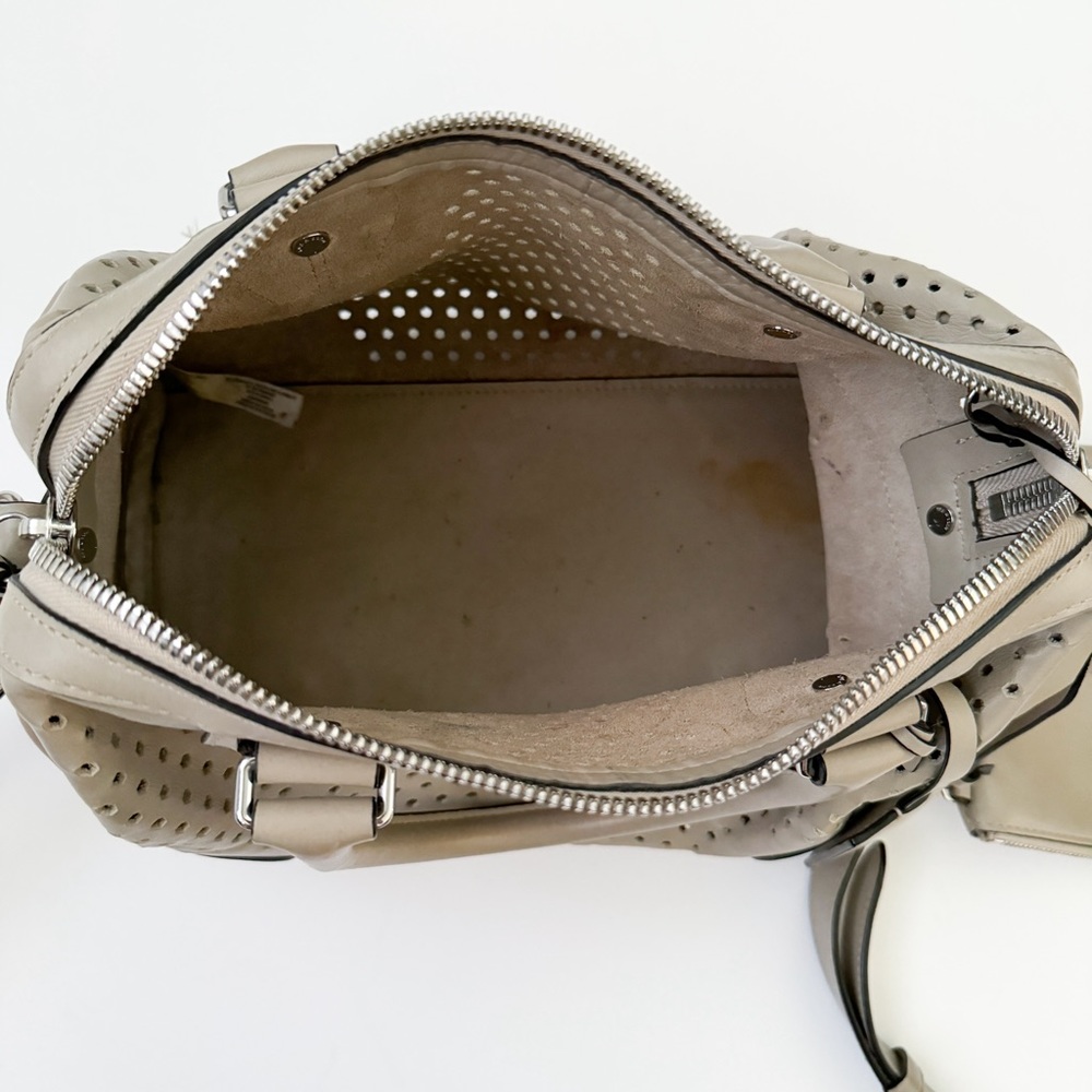 Rag & Bone Small Flight Perforated Leather Satche… - image 6